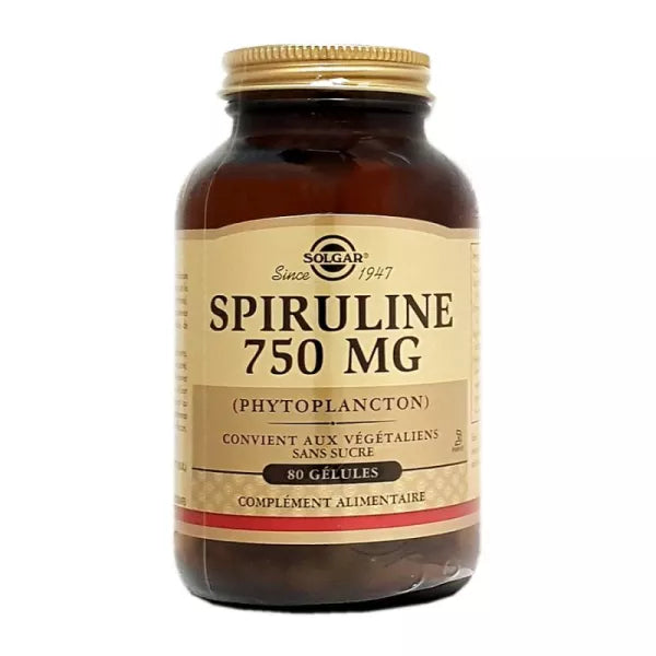 SOLGAR Spiruline 750mg 80 gélules