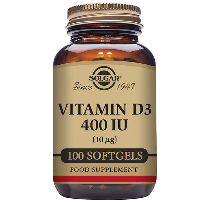 SOLGAR Vitamine D3 400UI 100 Softgels