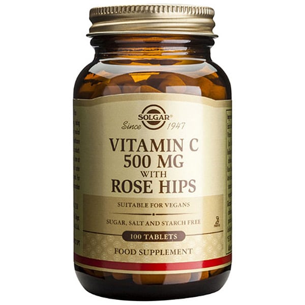 SOLGAR Vitamine C avec Rose HIPS 100Comprimés