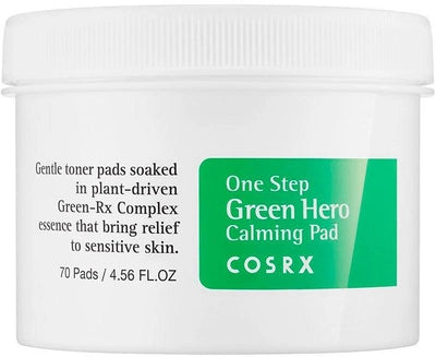 COSRX - One Step Green Hero Calming Pad - Compresses apaisants 70 pad