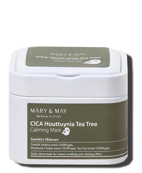 MARY&MAY - Cica Houttuynia Tea Tree  - Masque apaisant