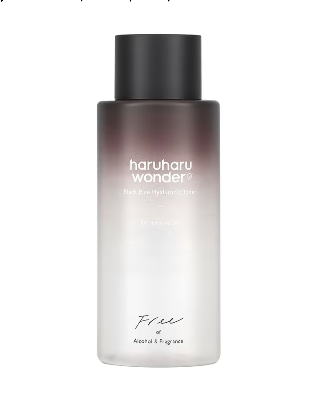 HARUHARU WONDER Black Rice Hyaluronic Toner Fragrance Free Jumbo - Tonique sans alcool et sans parfum 300ml