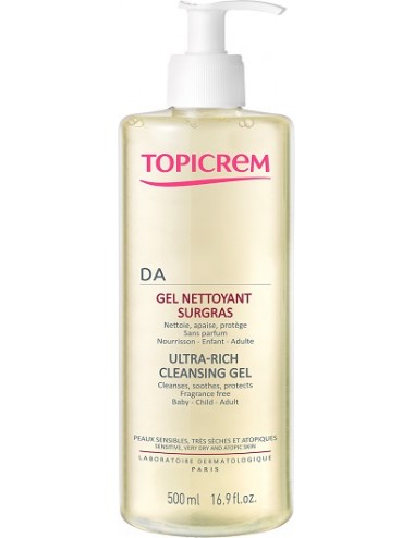 TOPICREM DA Gel Nettoyant Surgras 500ml