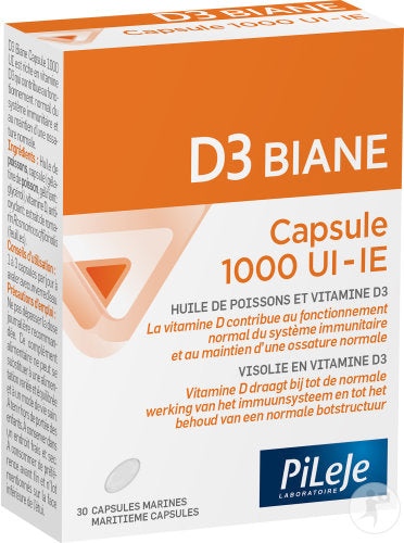 PILEJE D3 Biane Cpsule 1000 UI 30 capsules