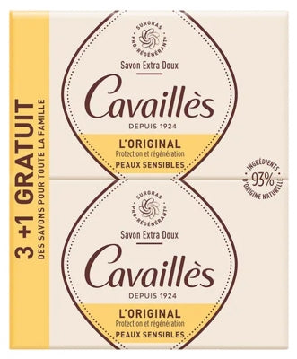 ROGE CAVAILLES Lot de savon extra doux L'ORIGNAL 4*250g