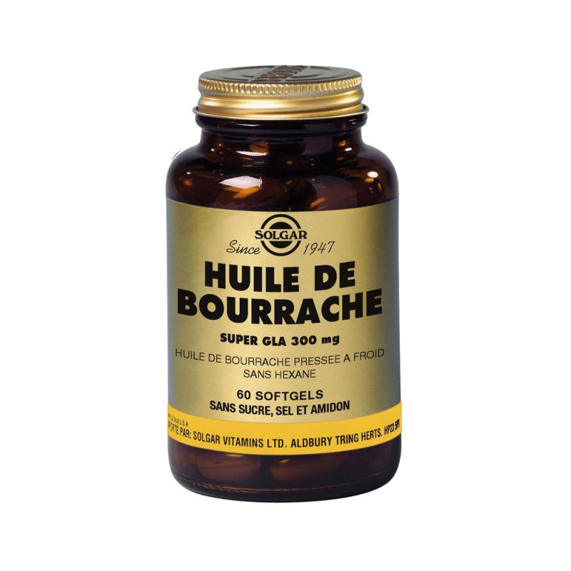 SOLGAR Huile de Bourrache Super Gla 300mg 30 Softgels