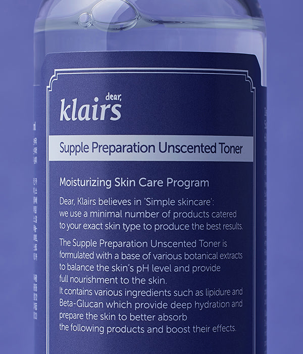 KLAIRS Supple Preparation Unscented Toner 180ml