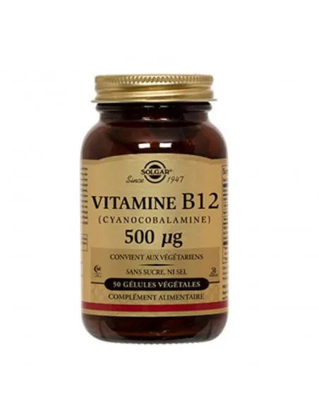 SOLGAR Vitamine B12 500microgrammes 50 gélules végétales